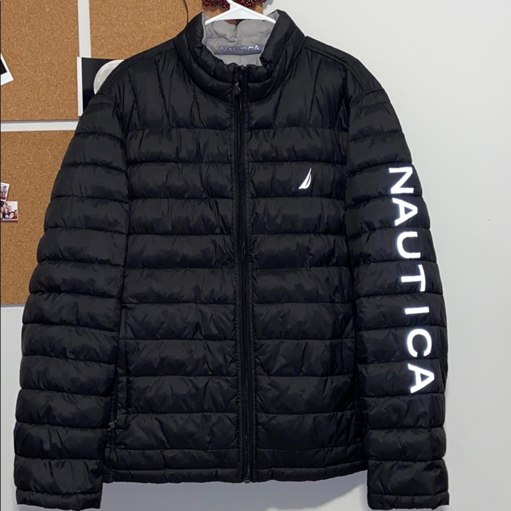 Nautica reversible black jacket